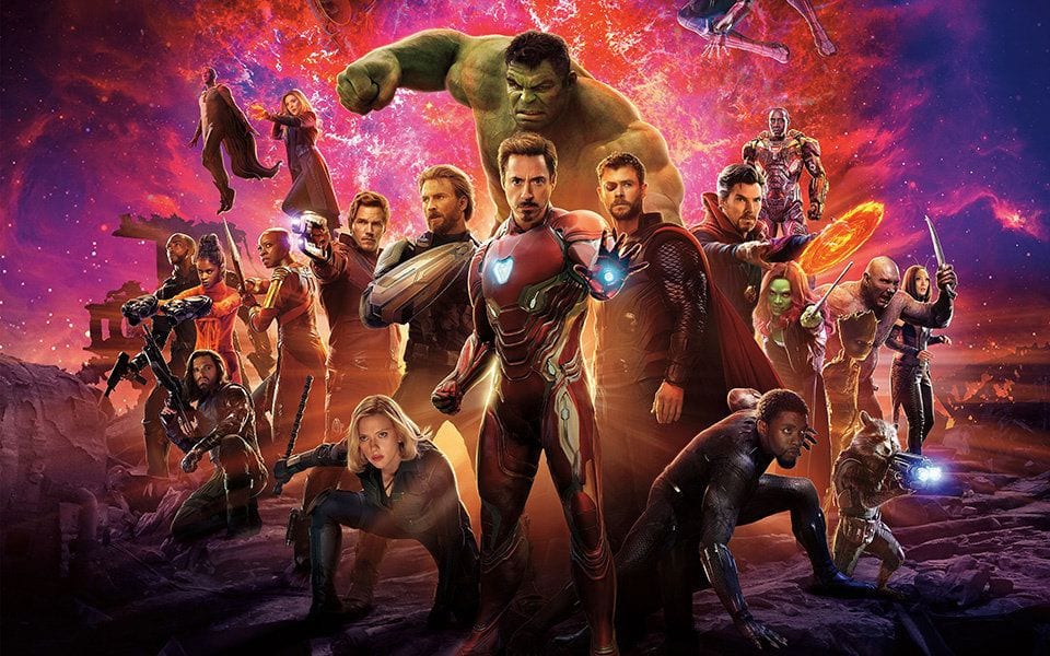 AVENGERS INFINITY WAR IMAX POSTER MARVEL IRON MAN CAPTAIN AMERICA HULK  BARNES