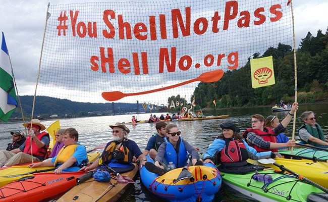 Kayaktivists’ Colorful and Effective Protests in 2015