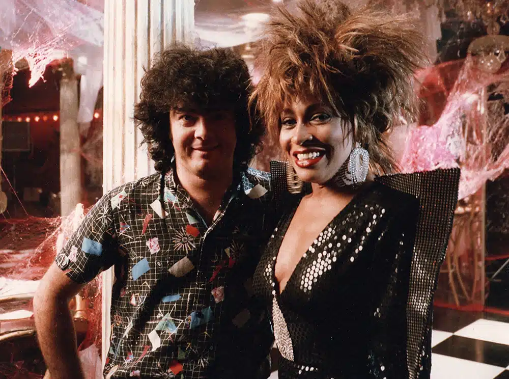 Director Brian Grant and Tina Turner