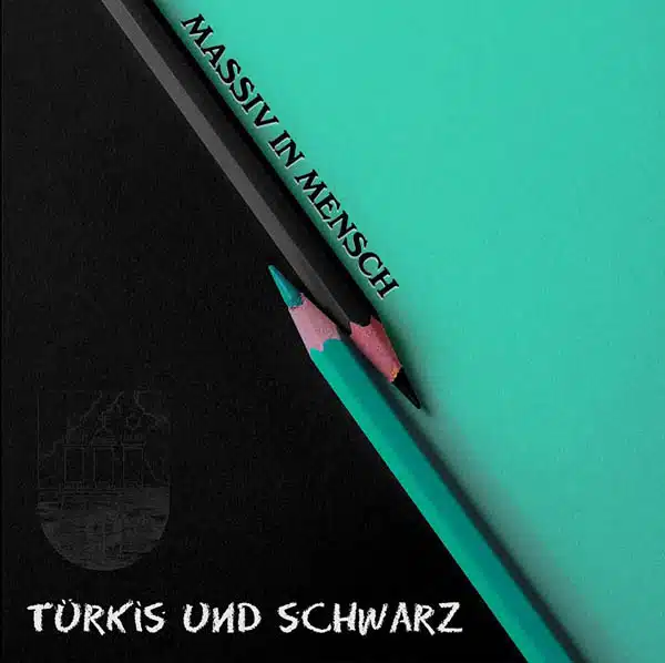 Massiv in Mensch - Turkis und Schwarz