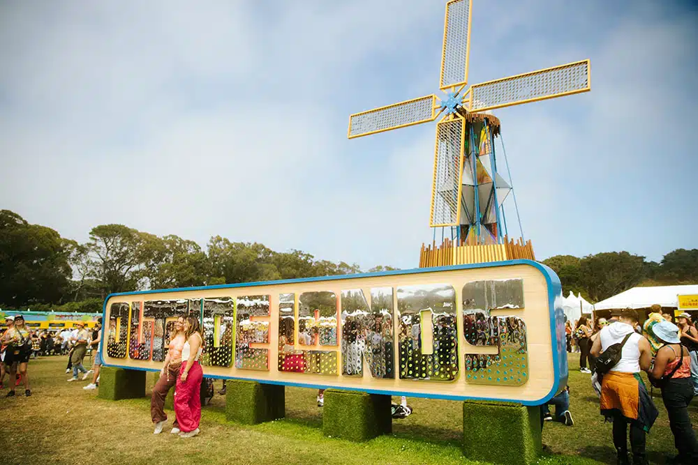 Outside Lands 2023 windmill installation