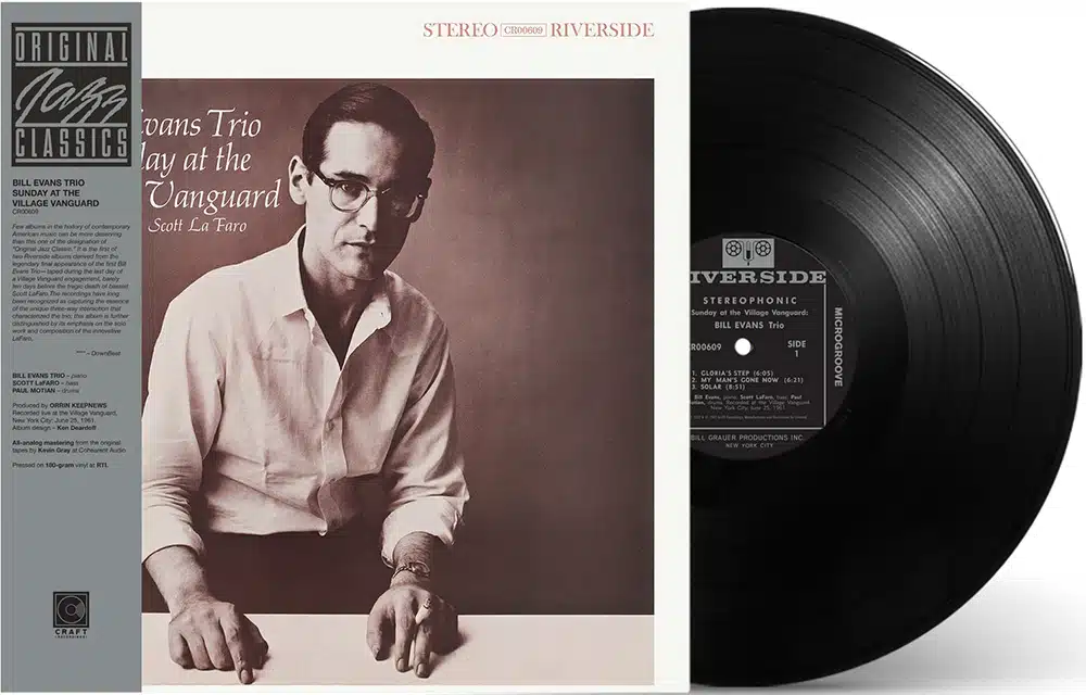 Bill Evans Trio Sunday at the Village Vanguard