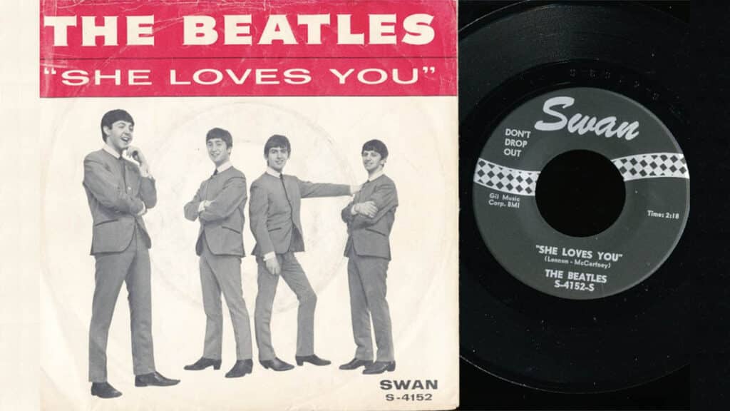 The Beatles, "She Loves You" Swan Records Single