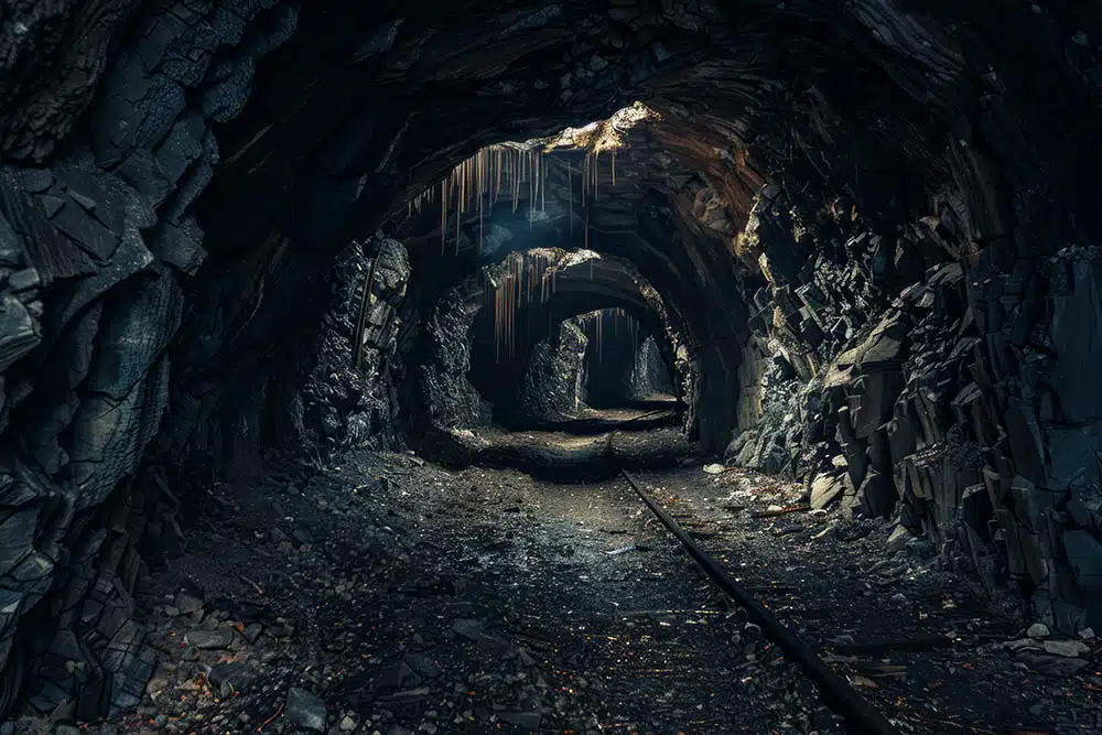 mine dark tunnel underground